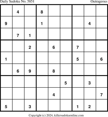 Killer Sudoku for 3/10/2024
