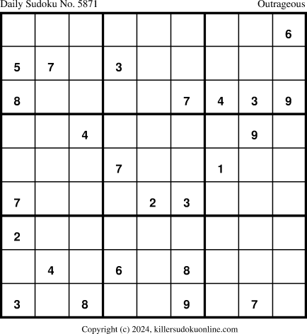 Killer Sudoku for 3/30/2024