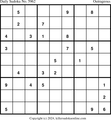 Killer Sudoku for 6/29/2024