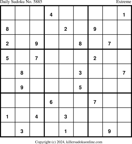 Killer Sudoku for 4/13/2024