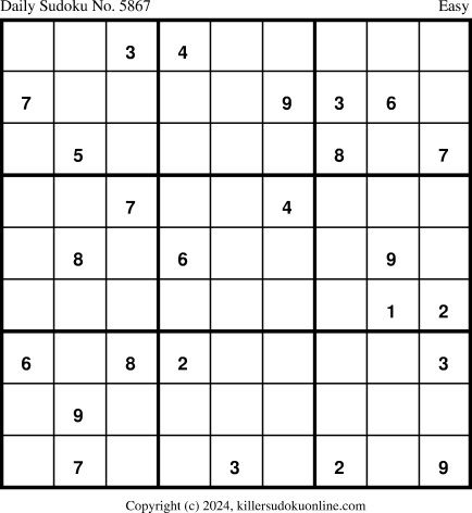 Killer Sudoku for 3/26/2024