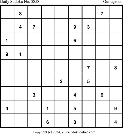 Killer Sudoku for 3/17/2024