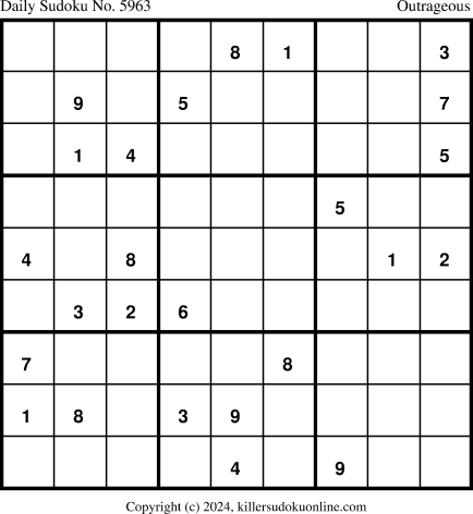Killer Sudoku for 6/30/2024