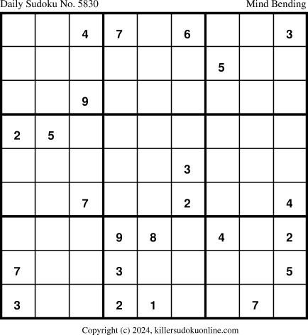 Killer Sudoku for 2/18/2024