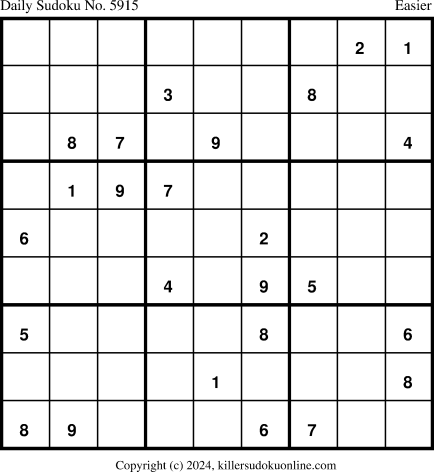 Killer Sudoku for 5/13/2024