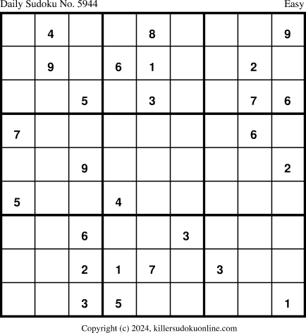 Killer Sudoku for 6/11/2024