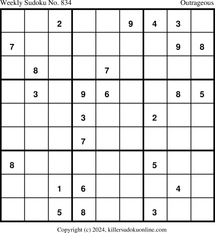 Killer Sudoku for 2/26/2024