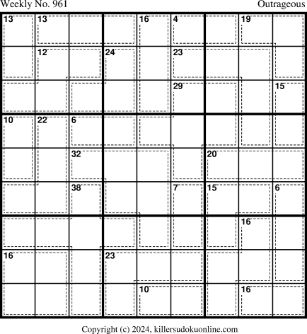 Killer Sudoku for the week starting 6/3/2024