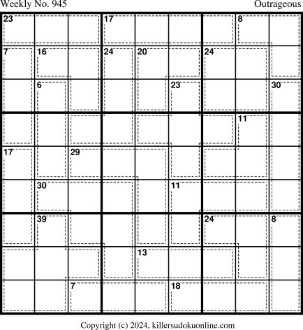 Killer Sudoku for 2/12/2024