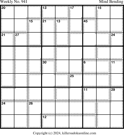 Killer Sudoku for 1/15/2024