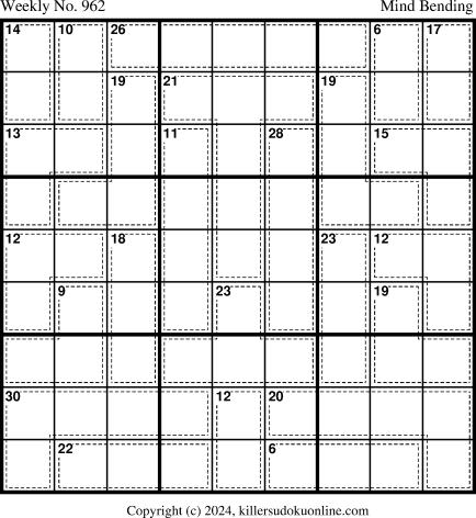 Killer Sudoku for 6/10/2024