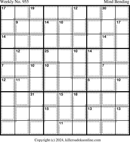 Killer Sudoku for the week starting 4/22/2024