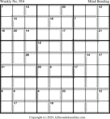 Killer Sudoku for 4/15/2024
