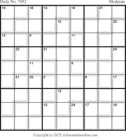 Killer Sudoku for 4/9/2025