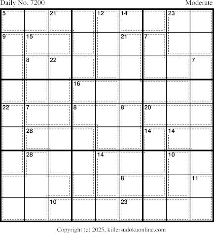 Killer Sudoku for 9/4/2025