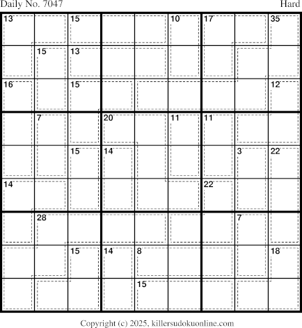 Killer Sudoku for 4/4/2025
