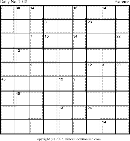 Killer Sudoku for 4/5/2025