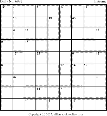 Killer Sudoku for 2/8/2025