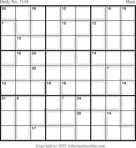 Killer Sudoku for 7/4/2025