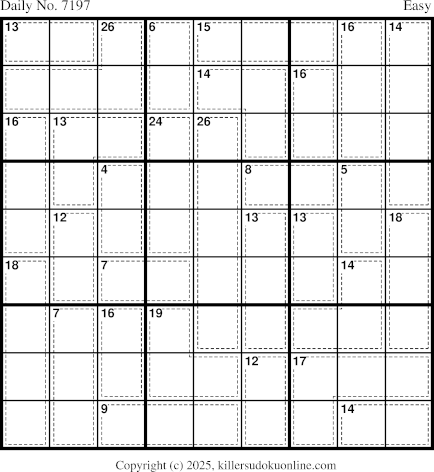 Killer Sudoku for 9/1/2025