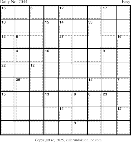 Killer Sudoku for 4/1/2025