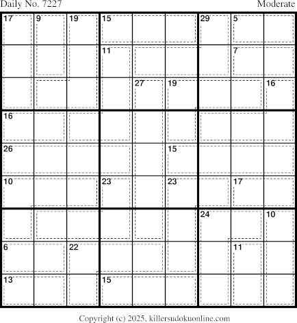 Killer Sudoku for 10/1/2025