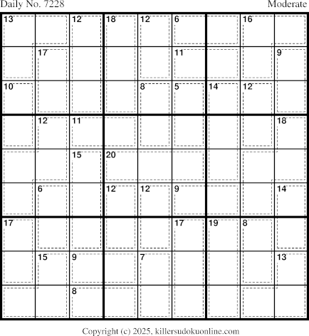 Killer Sudoku for 10/2/2025