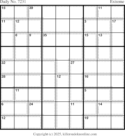 Killer Sudoku for 10/5/2025