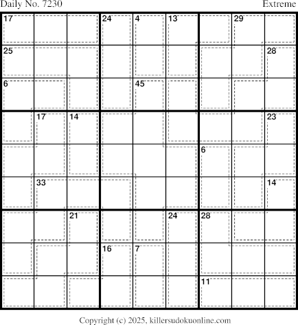 Killer Sudoku for 10/4/2025