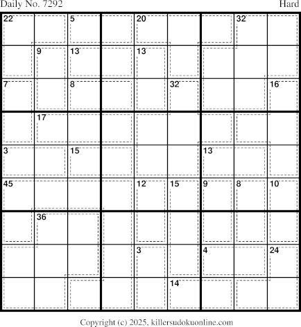 Killer Sudoku for 12/5/2025