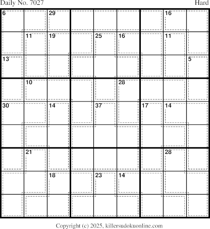 Killer Sudoku for 3/15/2025