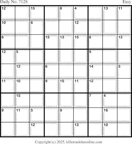 Killer Sudoku for 6/24/2025