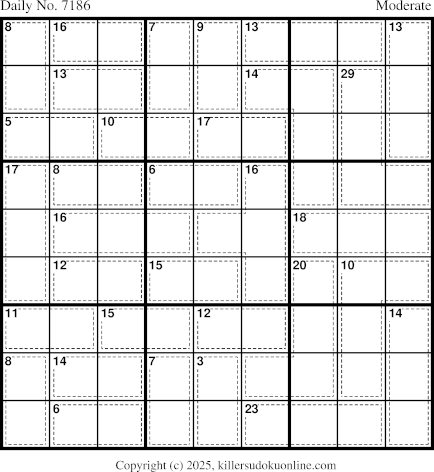 Killer Sudoku for 8/21/2025