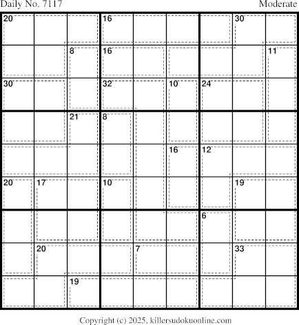 Killer Sudoku for 6/13/2025
