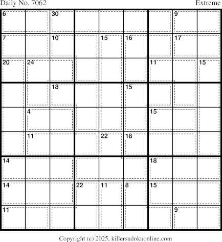 Killer Sudoku for 4/19/2025