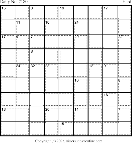 Killer Sudoku for 8/15/2025