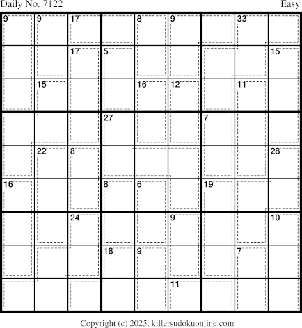 Killer Sudoku for 6/18/2025