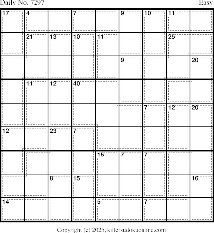 Killer Sudoku for 12/10/2025