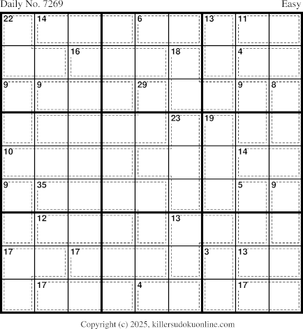 Killer Sudoku for 11/12/2025