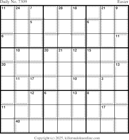 Killer Sudoku for 12/22/2025