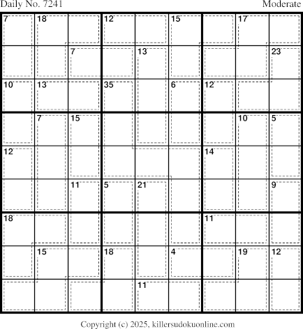 Killer Sudoku for 10/15/2025