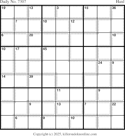 Killer Sudoku for 12/20/2025