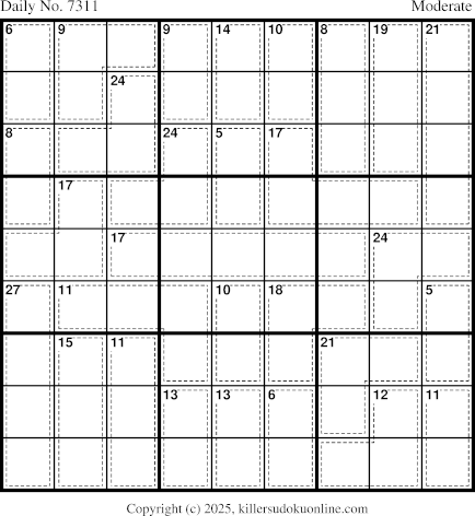 Killer Sudoku for 12/24/2025