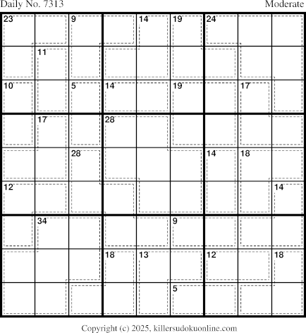 Killer Sudoku for 12/26/2025