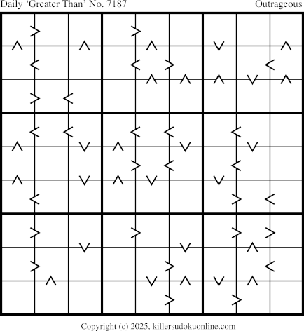 Greater Than Sudoku for  12/17/2025