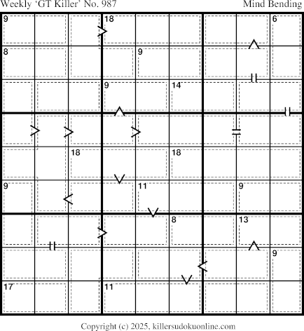 Killer Sudoku for 3/10/2025