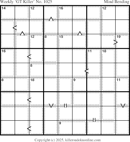 Killer Sudoku for 12/1/2025