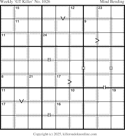 Killer Sudoku for 12/8/2025