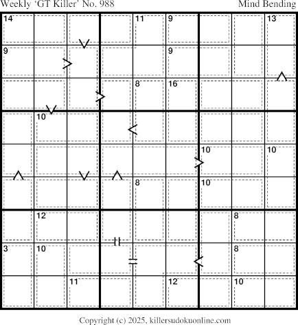 Killer Sudoku for 3/17/2025