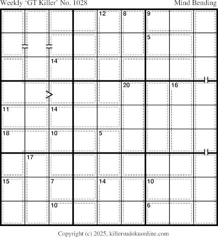 Killer Sudoku for 12/22/2025